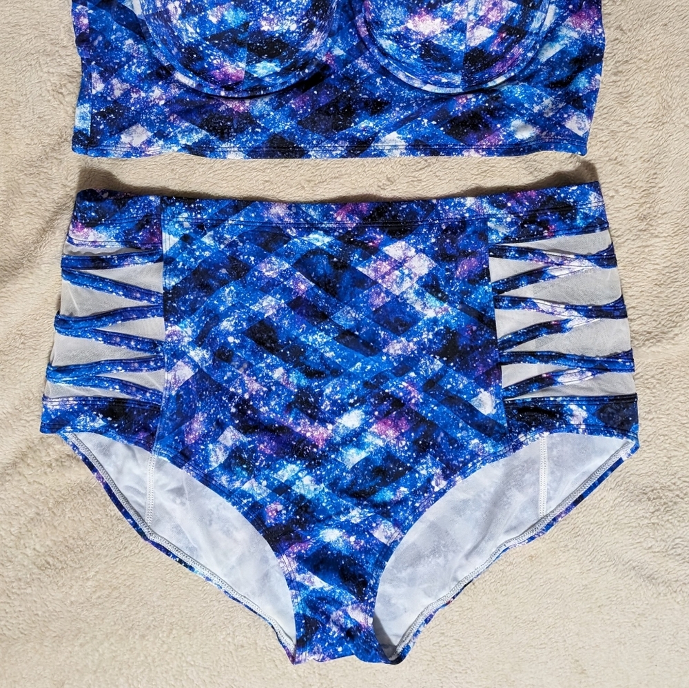 Torrid High Waist Mesh Cutout Bikini Bottom